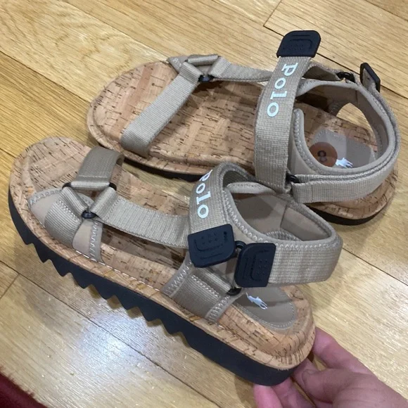 Polo Ralph Lauren Womens Grosgrain Strap Sandals.True size.